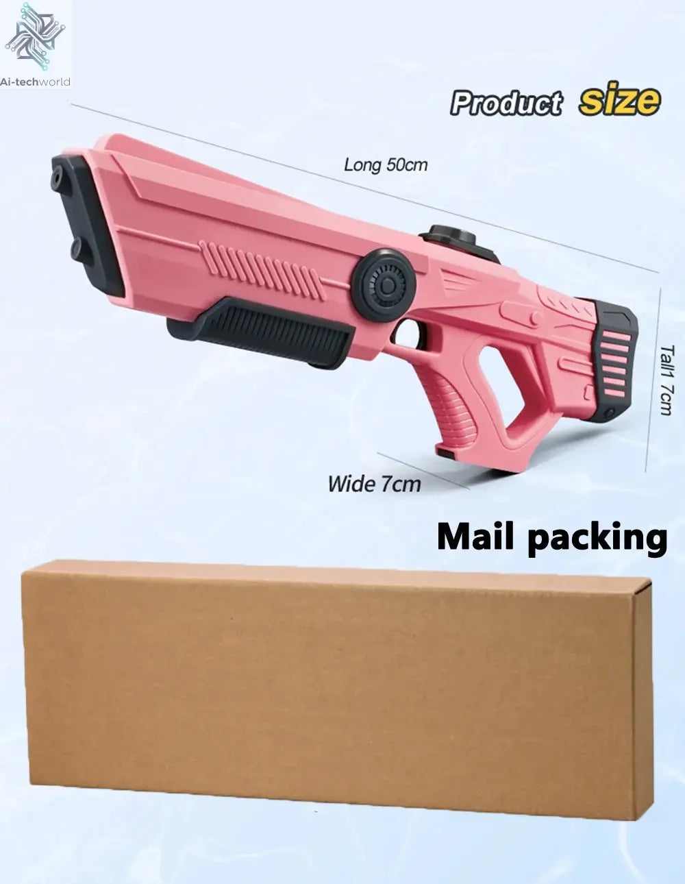 Electric Automatic Water Storage Gun Toys Portable Children Summer Beach Outdoor Fight Fantasy Spray Gun Toys Boy Kid Adult Game Ai-TechWorld 