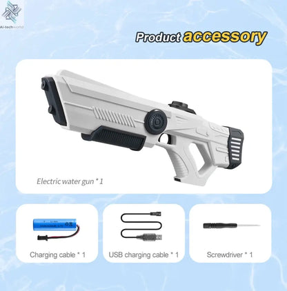 Electric Automatic Water Storage Gun Toys Portable Children Summer Beach Outdoor Fight Fantasy Spray Gun Toys Boy Kid Adult Game Ai-TechWorld 