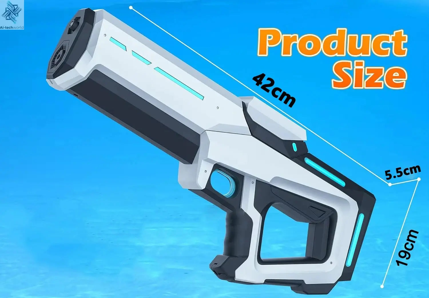 Electric Automatic Water Storage Gun Toys Portable Children Summer Beach Outdoor Fight Fantasy Spray Gun Toys Boy Kid Adult Game Ai-TechWorld 