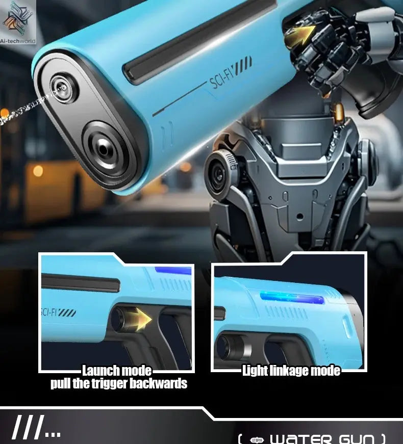 Electric Automatic Water Storage Gun Toys Portable Children Summer Beach Outdoor Fight Fantasy Spray Gun Toys Boy Kid Adult Game Ai-TechWorld 