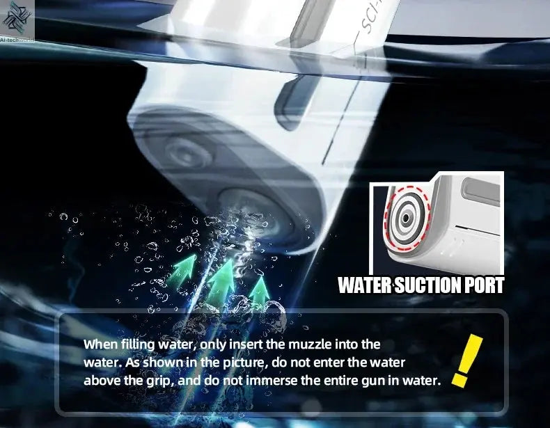 Electric Automatic Water Storage Gun Toys Portable Children Summer Beach Outdoor Fight Fantasy Spray Gun Toys Boy Kid Adult Game Ai-TechWorld 