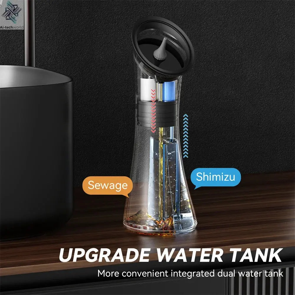 Electric Ear Wax Removal System Water Powered Ear Cleaning Tool with Irrigation Flusher 3 Pressure Settings Safe & Effective Ai-TechWorld 