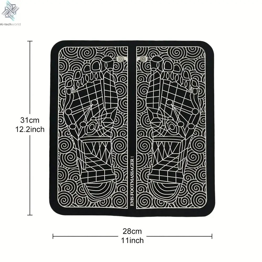 Electric Foot Massager Pad Muscle Massage Relaxation Trainer For Massage Fitness Outdoor Sport Home Family Relax Ai-TechWorld 
