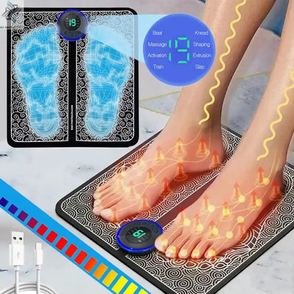 Electric Foot Massager Pad Muscle Massage Relaxation Trainer For Massage Fitness Outdoor Sport Home Family Relax Ai-TechWorld 