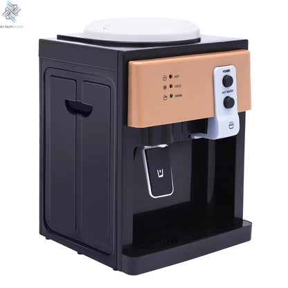Electric Hot and Cold Water Cooler Dispenser Versatile Desktop Top Loading Water Dispenser for Home Office (110V US / 220V EU) Ai-TechWorld 