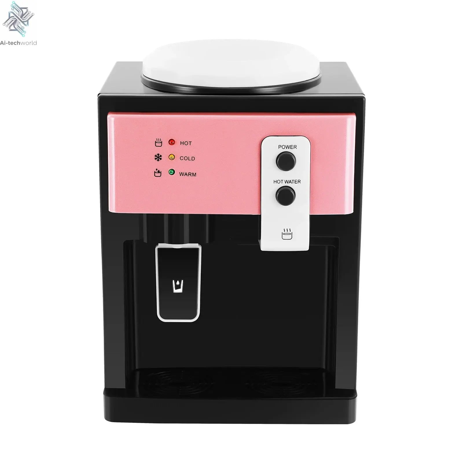 Electric Hot and Cold Water Cooler Dispenser Versatile Desktop Top Loading Water Dispenser for Home Office (110V US / 220V EU) Ai-TechWorld 