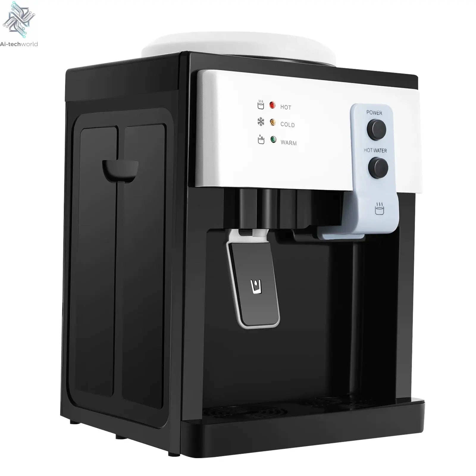 Electric Hot and Cold Water Cooler Dispenser Versatile Desktop Top Loading Water Dispenser for Home Office (110V US / 220V EU) Ai-TechWorld 