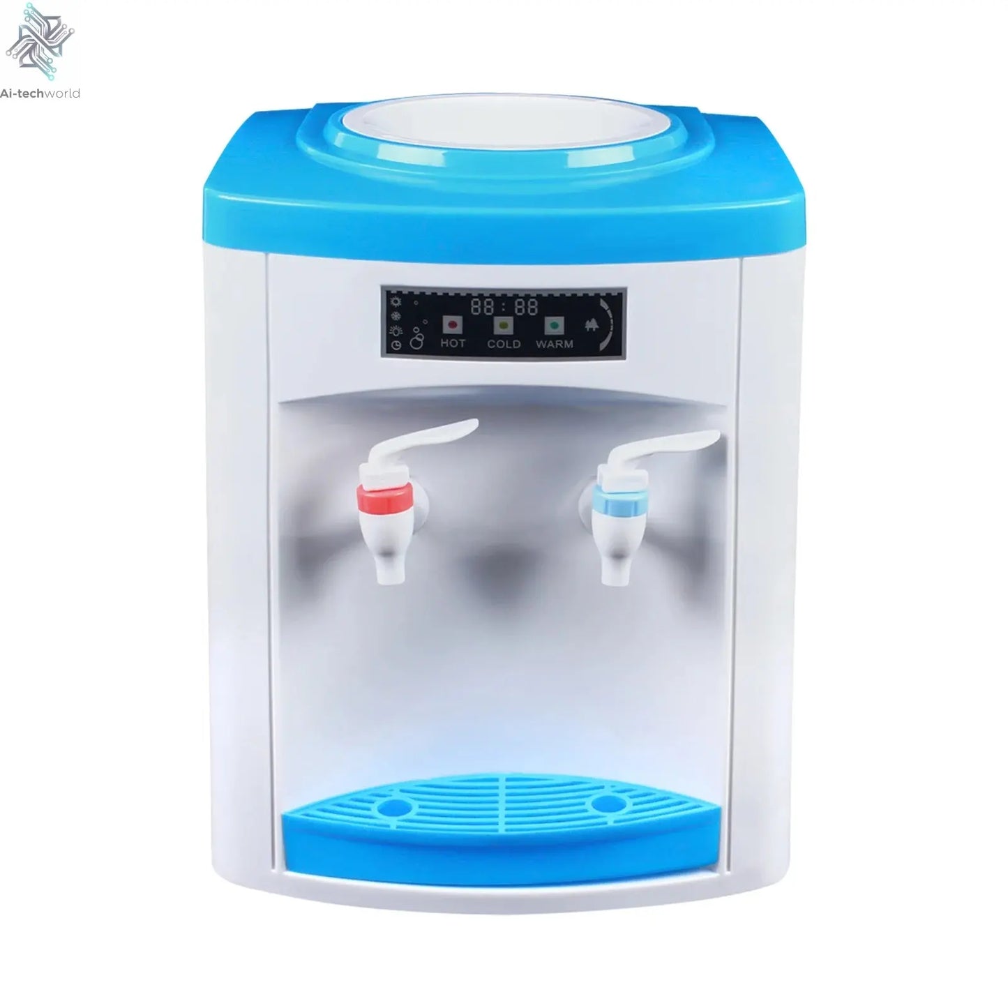 Electric Hot and Cold Water Cooler Dispenser Versatile Desktop Top Loading Water Dispenser for Home Office (110V US / 220V EU) Ai-TechWorld 