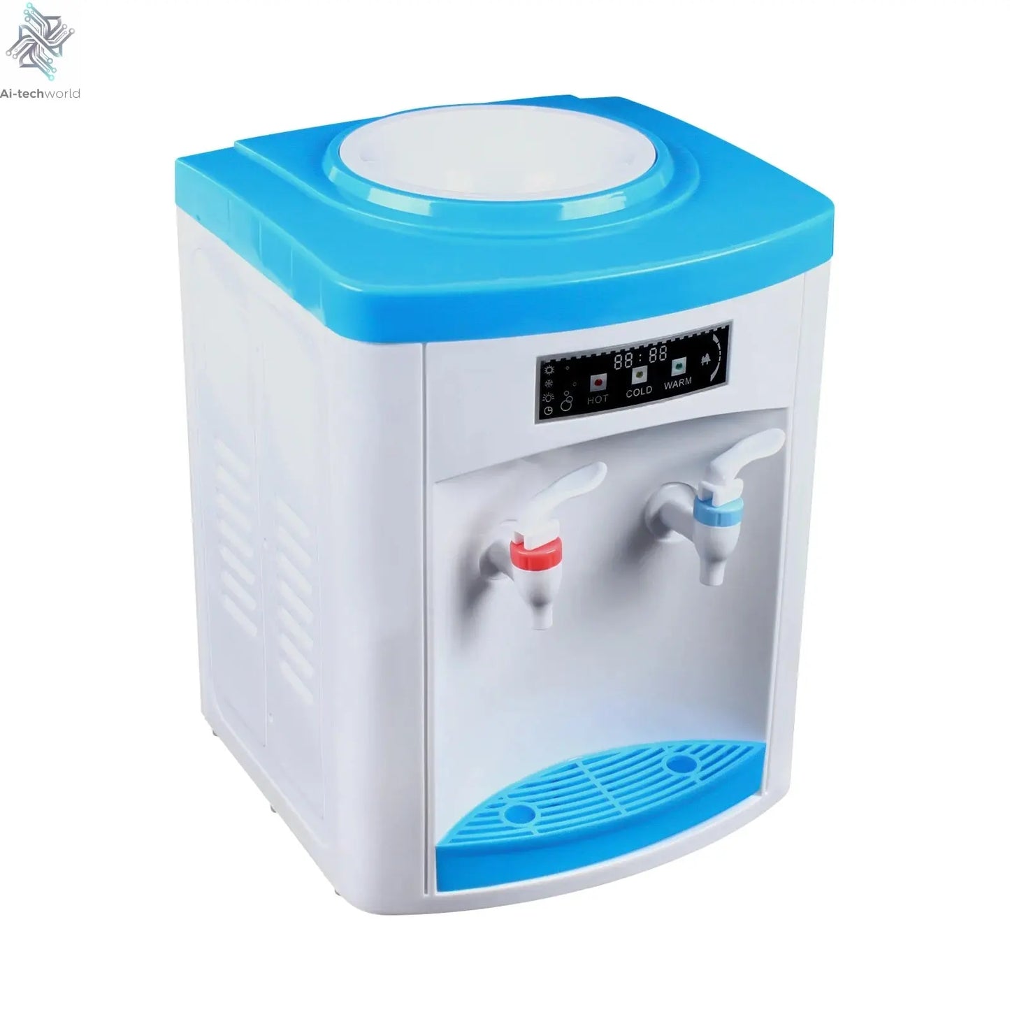 Electric Hot and Cold Water Cooler Dispenser Versatile Desktop Top Loading Water Dispenser for Home Office (110V US / 220V EU) Ai-TechWorld 
