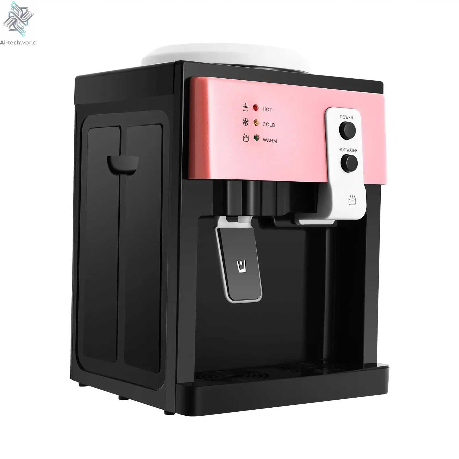 Electric Hot and Cold Water Cooler Dispenser Versatile Desktop Top Loading Water Dispenser for Home Office (110V US / 220V EU) Ai-TechWorld 