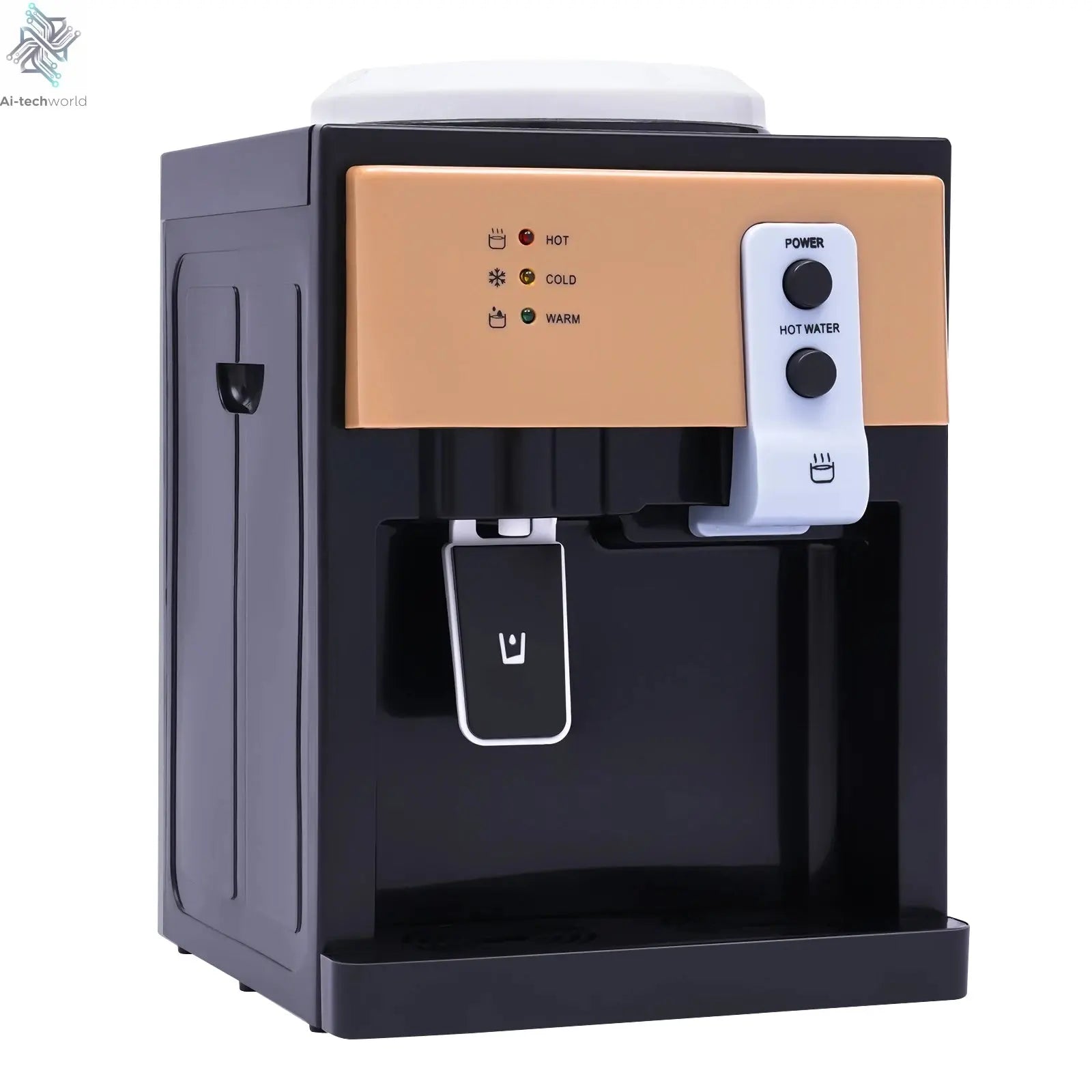 Electric Hot and Cold Water Cooler Dispenser Versatile Desktop Top Loading Water Dispenser for Home Office (110V US / 220V EU) Ai-TechWorld 
