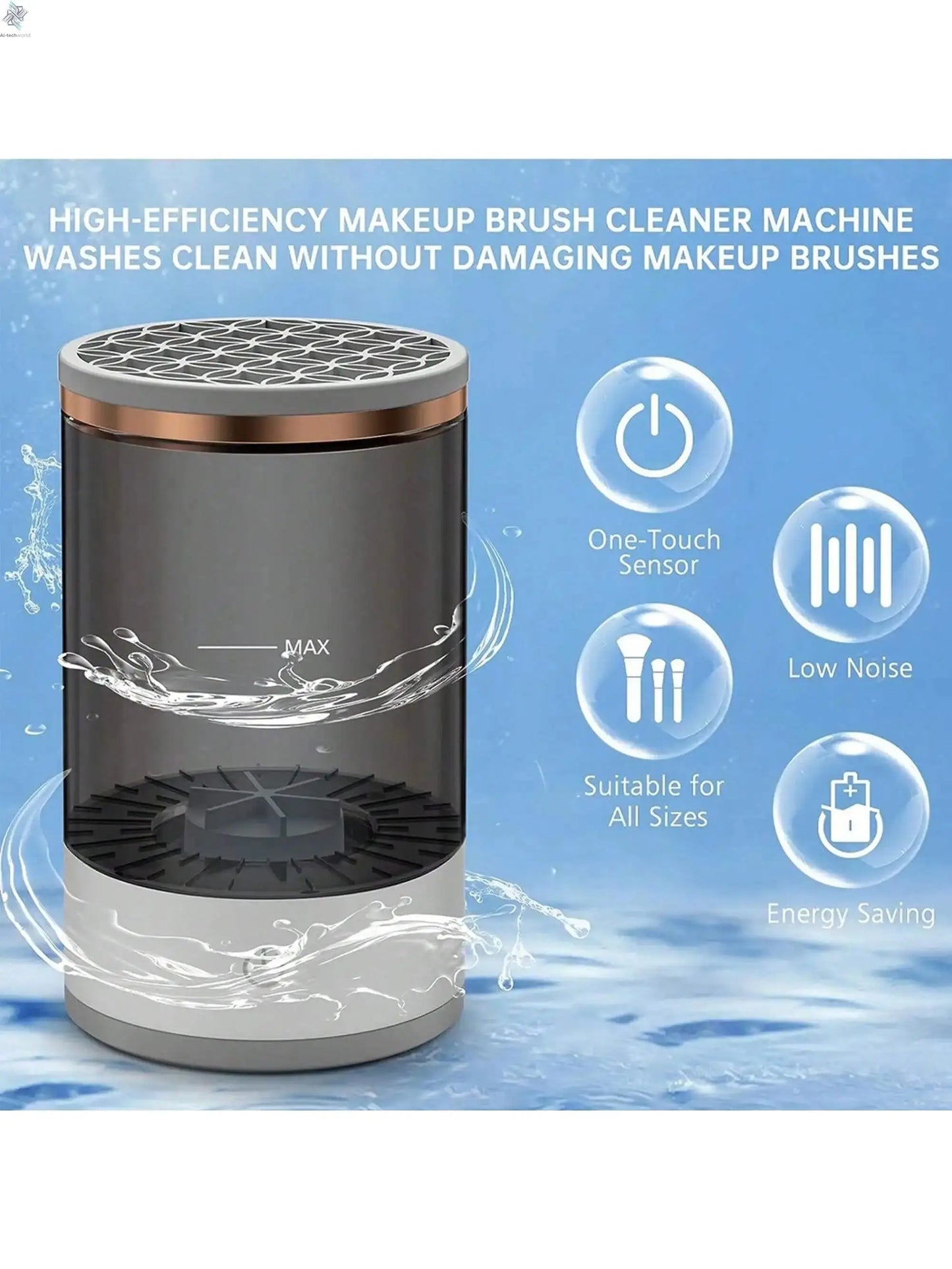 Electric Makeup Brush Cleaner Machine Ai-TechWorld 