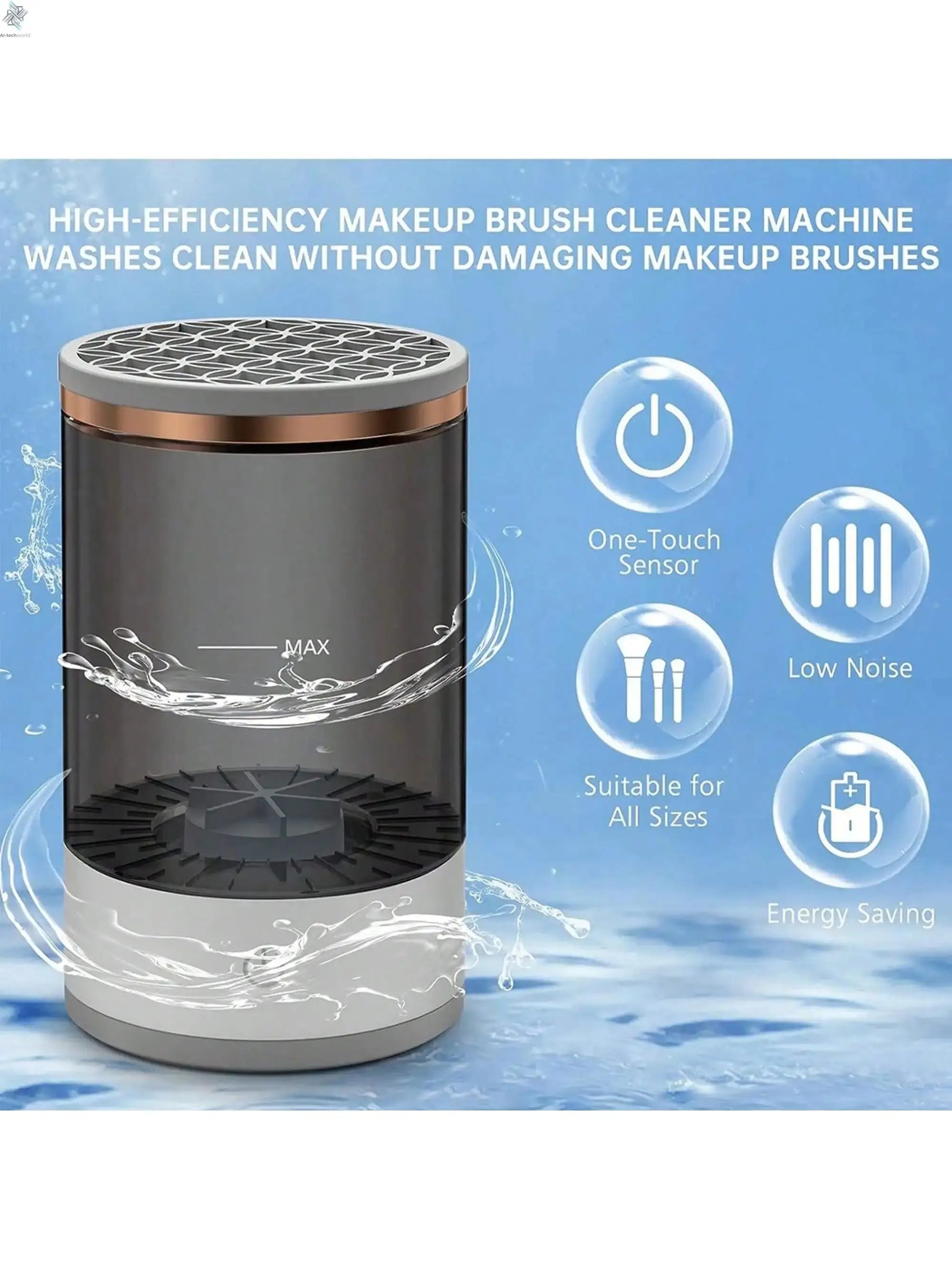 Electric Makeup Brush Cleaner Machine Ai-TechWorld 