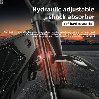 Electric Mountain Bike for Adults, 3000W E-bike , 45 MPH & 60 Miles Range, 60V 25AH Removable Battery Dual Shock Absorber E Bike Ai-TechWorld 