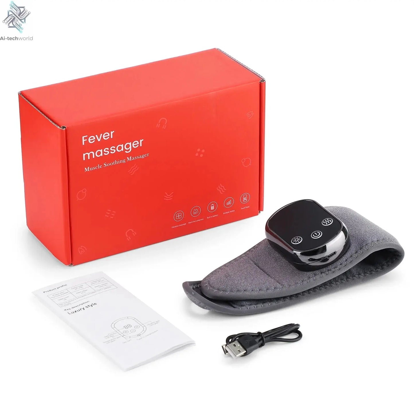 Electric foot and hand massager can vibrate and heat the ankles and ankles, and the bracket joints are portable, which can relax Ai-TechWorld 