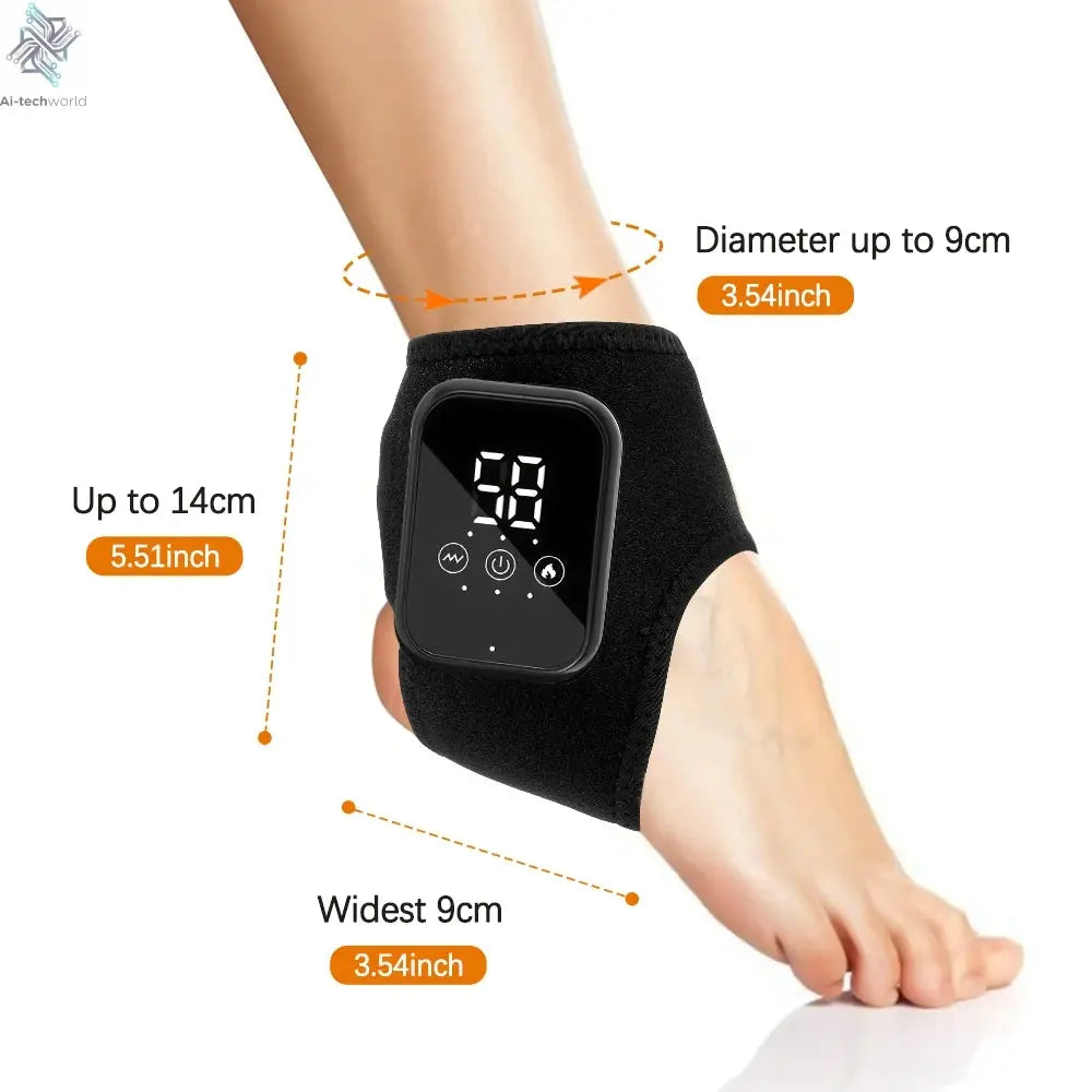 Electric foot and hand massager can vibrate and heat the ankles and ankles, and the bracket joints are portable, which can relax Ai-TechWorld 