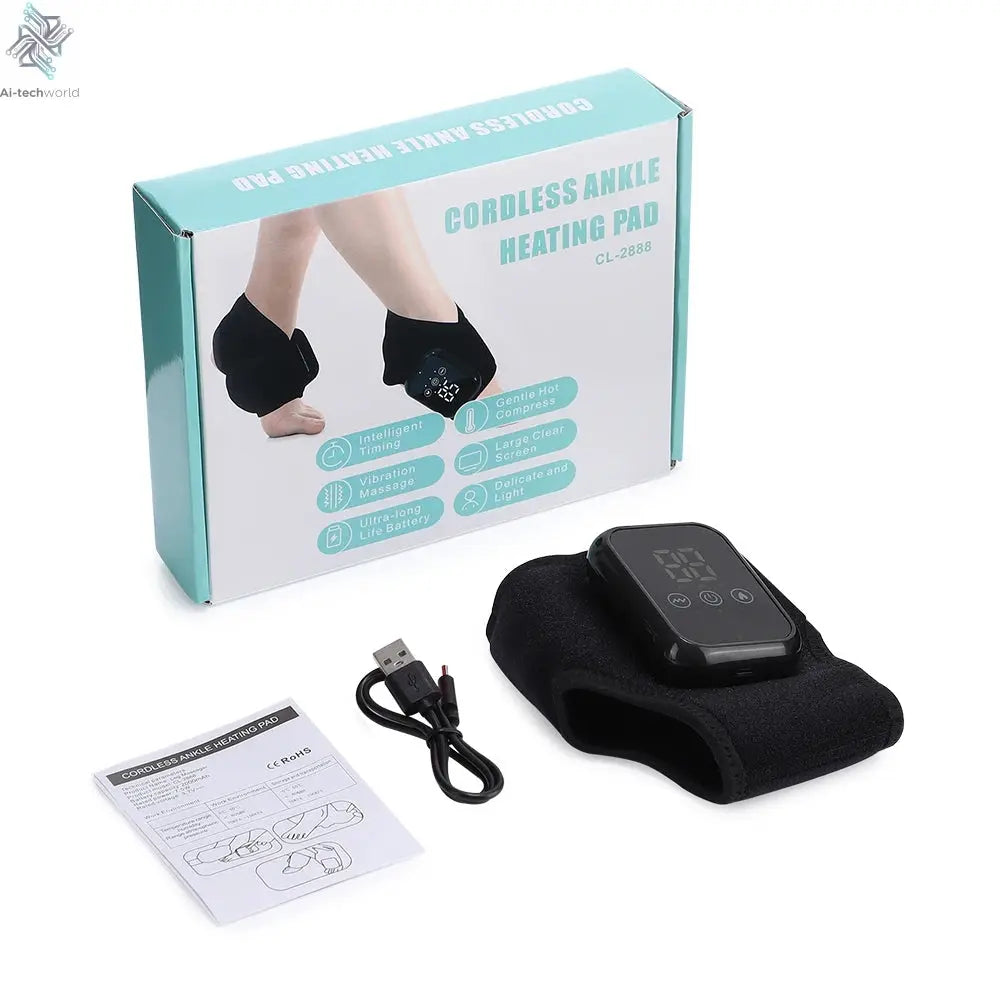 Electric foot and hand massager can vibrate and heat the ankles and ankles, and the bracket joints are portable, which can relax Ai-TechWorld 