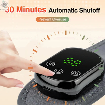 Electric foot and hand massager can vibrate and heat the ankles and ankles, and the bracket joints are portable, which can relax Ai-TechWorld 