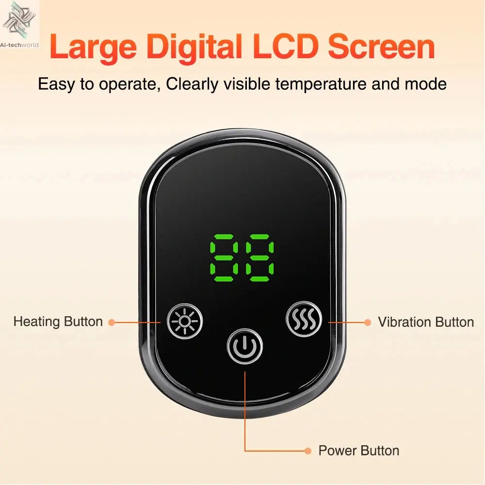 Electric foot and hand massager can vibrate and heat the ankles and ankles, and the bracket joints are portable, which can relax Ai-TechWorld 