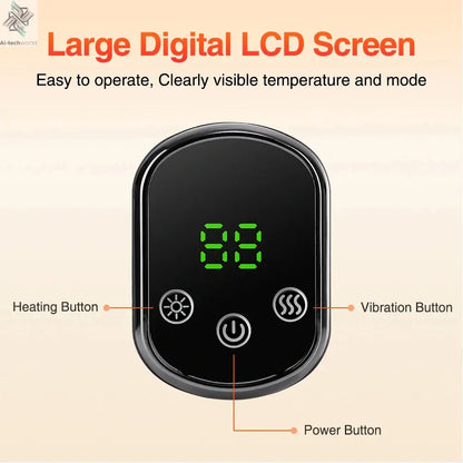 Electric foot and hand massager can vibrate and heat the ankles and ankles, and the bracket joints are portable, which can relax Ai-TechWorld 