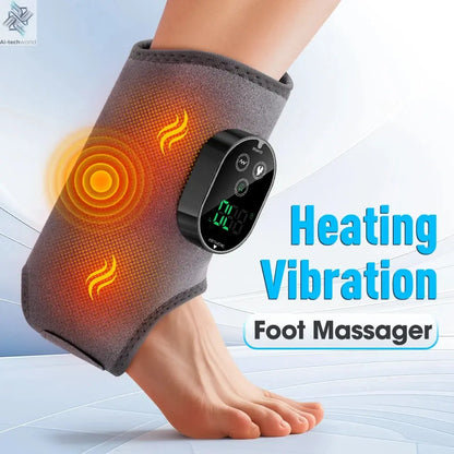 Electric foot and hand massager can vibrate and heat the ankles and ankles, and the bracket joints are portable, which can relax Ai-TechWorld 