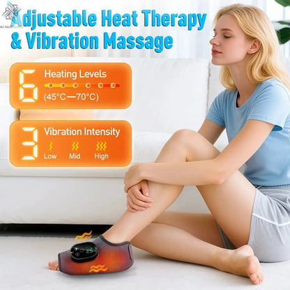 Electric foot and hand massager can vibrate and heat the ankles and ankles, and the bracket joints are portable, which can relax Ai-TechWorld 