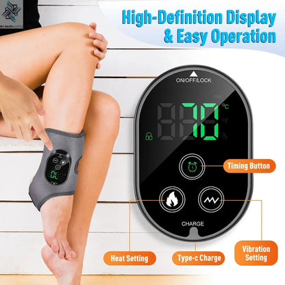 Electric foot and hand massager can vibrate and heat the ankles and ankles, and the bracket joints are portable, which can relax Ai-TechWorld 