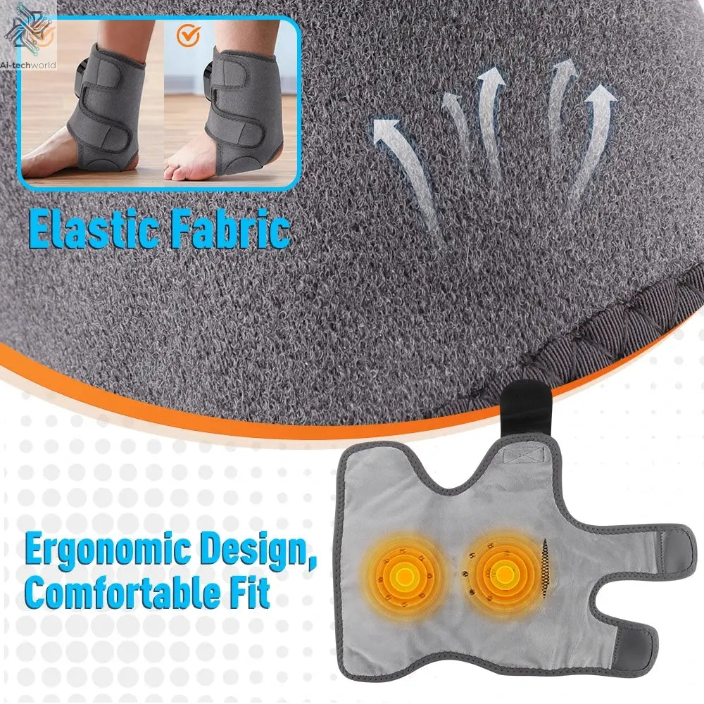 Electric foot and hand massager can vibrate and heat the ankles and ankles, and the bracket joints are portable, which can relax Ai-TechWorld 