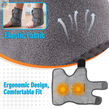 Electric foot and hand massager can vibrate and heat the ankles and ankles, and the bracket joints are portable, which can relax Ai-TechWorld 