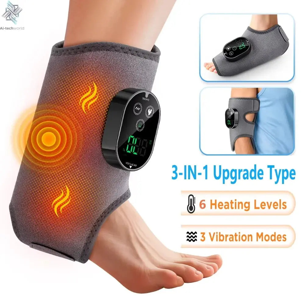 Electric foot and hand massager can vibrate and heat the ankles and ankles, and the bracket joints are portable, which can relax Ai-TechWorld 