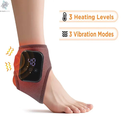Electric foot and hand massager can vibrate and heat the ankles and ankles, and the bracket joints are portable, which can relax Ai-TechWorld 