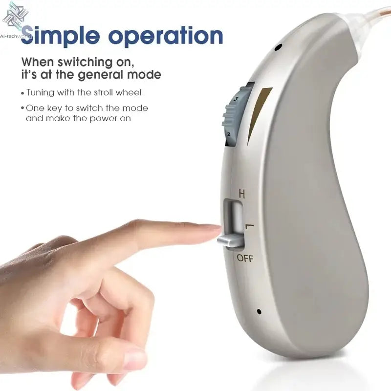 Enlarged hearing health earphones enhance ear sound protection for the elderly with hearing loss and tinnitus For Hearing Aid - Ai-TechWorld