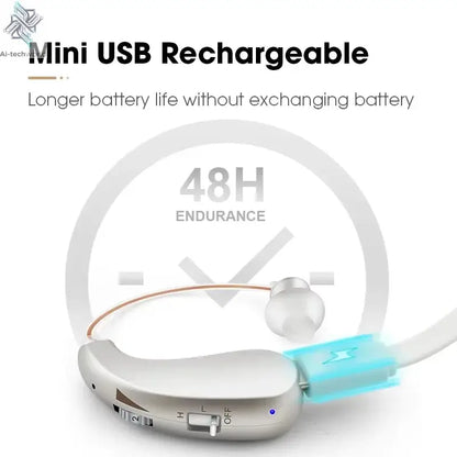 Enlarged hearing health earphones enhance ear sound protection for the elderly with hearing loss and tinnitus For Hearing Aid - Ai-TechWorld
