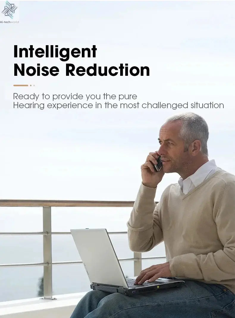 Enlarged hearing health earphones enhance ear sound protection for the elderly with hearing loss and tinnitus For Hearing Aid - Ai-TechWorld