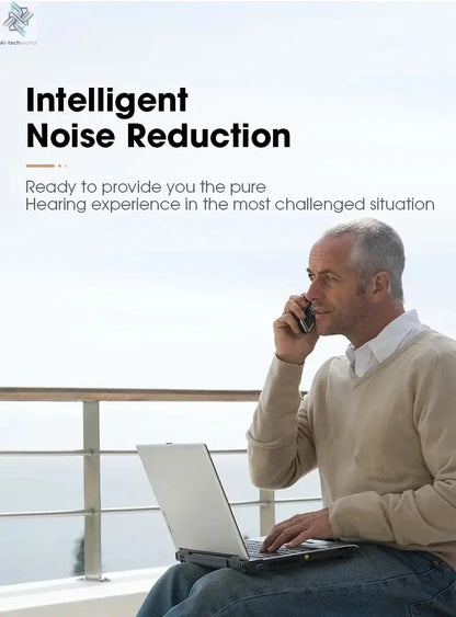 Enlarged hearing health earphones enhance ear sound protection for the elderly with hearing loss and tinnitus For Hearing Aid - Ai-TechWorld