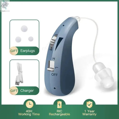 Enlarged hearing health earphones enhance ear sound protection for the elderly with hearing loss and tinnitus For Hearing Aid - Ai-TechWorld