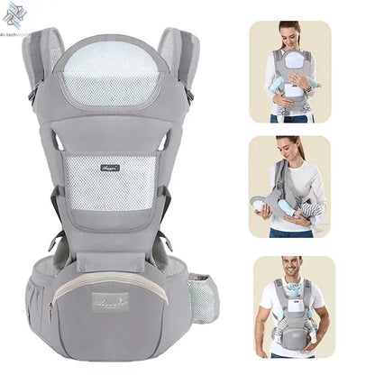 Ergonomic Baby Carrier Backpack Infant Baby Hipseat Carrier Front Facing Ergonomic Kangaroo Baby Wrap Sling Travel Backpack Ai-TechWorld 
