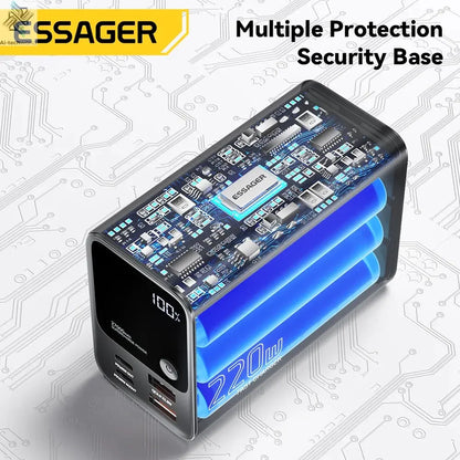 Essager 27000mAh Power Bank 220W PD Fast Charging Fast Charge External Battery Portable PowerBank For iPhone Macbook Pro Laptop Ai-TechWorld 