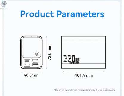 Essager 27000mAh Power Bank 220W PD Fast Charging Fast Charge External Battery Portable PowerBank For iPhone Macbook Pro Laptop Ai-TechWorld 
