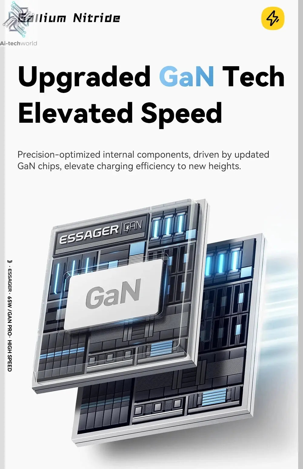 Essager 65W GaN Charger with Retractable Cable PD Fast Charging for Laptop Macbook iPhone 16 15 14 Xiaomi Type-C Phone Charger Ai-TechWorld 