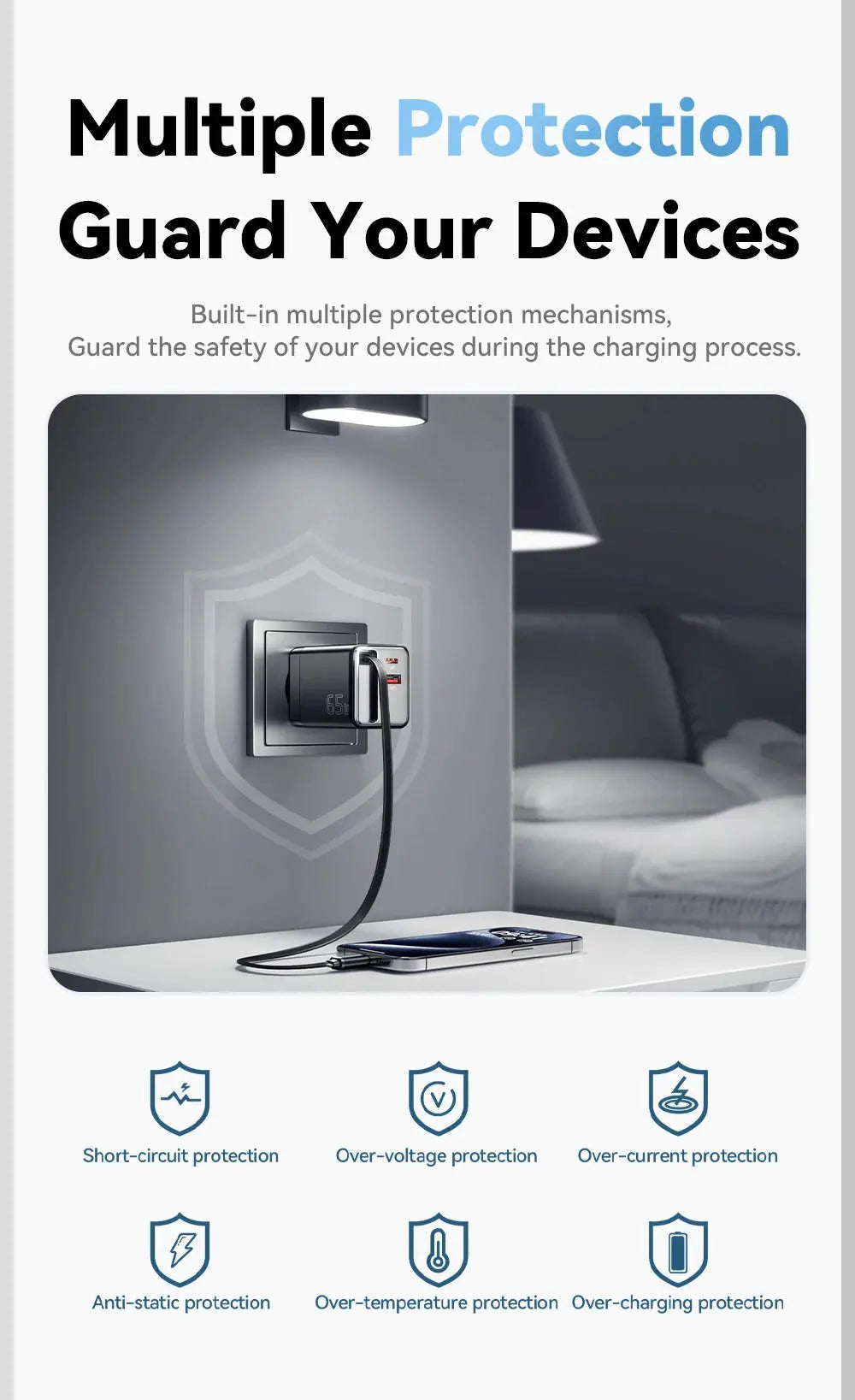 Essager 65W GaN Charger with Retractable Cable PD Fast Charging for Laptop Macbook iPhone 16 15 14 Xiaomi Type-C Phone Charger Ai-TechWorld 