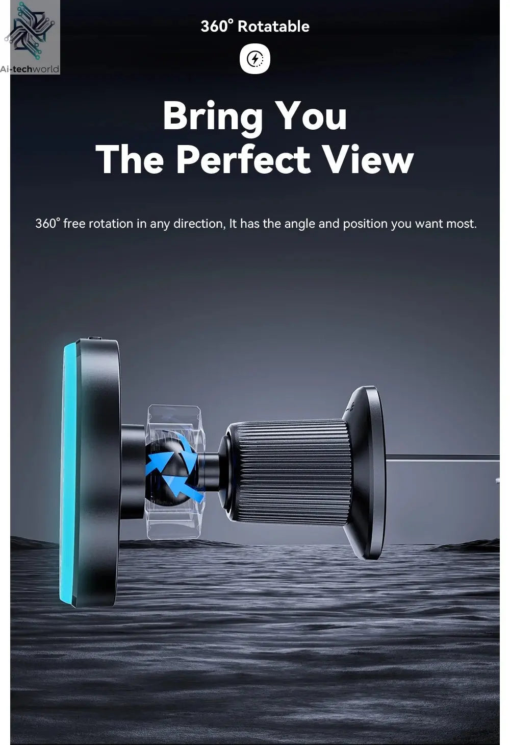 Essager Magnetic Car Phone Holder 15W Wireless Charger Stand For iPhone 17 16 15 14 Max Car Mount Charger for Magsafe LED Light - Ai - TechWorld