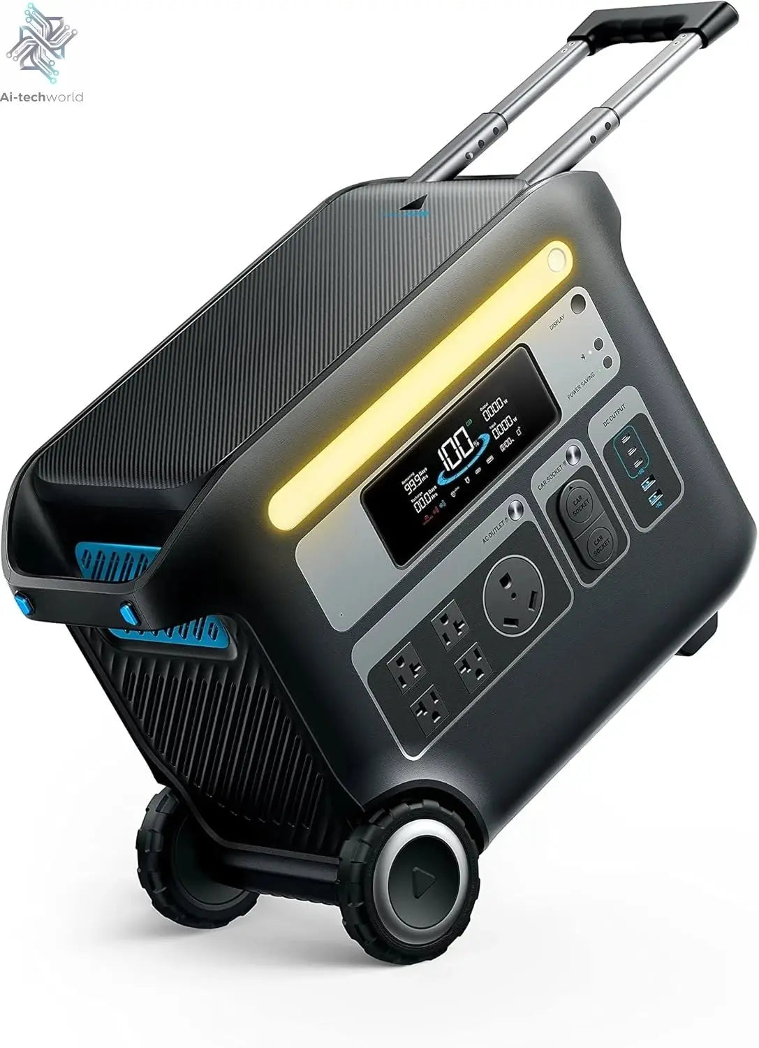 F2000 Portable Power Station, PowerHouse 767, 2400W Solar Generator, GaNPrime Battery Generators for Home Use - Ai-TechWorld