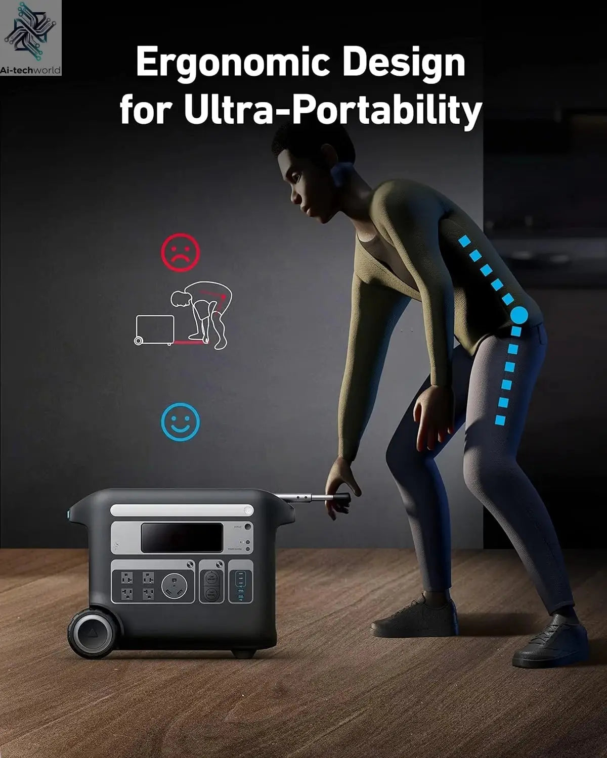 F2000 Portable Power Station, PowerHouse 767, 2400W Solar Generator, GaNPrime Battery Generators for Home Use - Ai-TechWorld