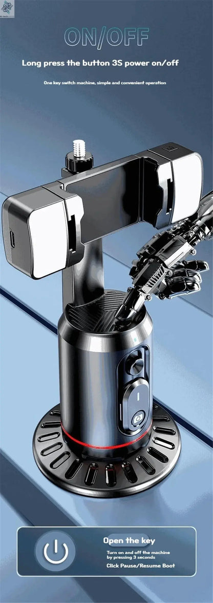 FANGTUOSI 360 Rotation Follow-up Gimbal Stabilizer Monopod Desktop Tracking Gimbal with Remote for Phone Tiktok Live Photography Ai-TechWorld 