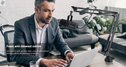 FDUCE SL40+ USB/XLR Dynamic Microphone Kit With Built - in Headset Output / Sound Insulation/Arm Stand,For PC PS5/4 Mixer - Ai - TechWorld