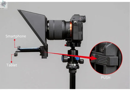 FEELWORLD  TP2A Portable 8 Inch Teleprompter Supports Under 8" DSLR Shooting Smartphone/Tablet Prompting Remote - Ai-TechWorld