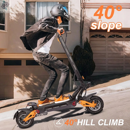 FREEBOY 6000W Fast Electric Scooter for Adult, Daul Motor 50mph, 60V 30Ah, 11'' Off Road Tires, 55miles Range, Foldable eScooter Ai-TechWorld 