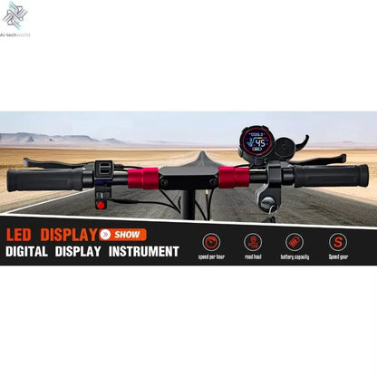 FREEBOY J11Plus Electric Scooter 1200W Motor 48V21AH Battery High Power Long Range Ai-TechWorld 