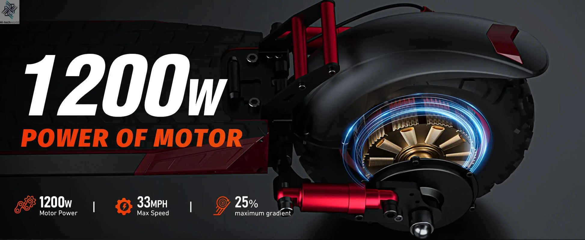 FREEBOY J11Plus Electric Scooter 1200W Motor 48V21AH Battery High Power Long Range Ai-TechWorld 